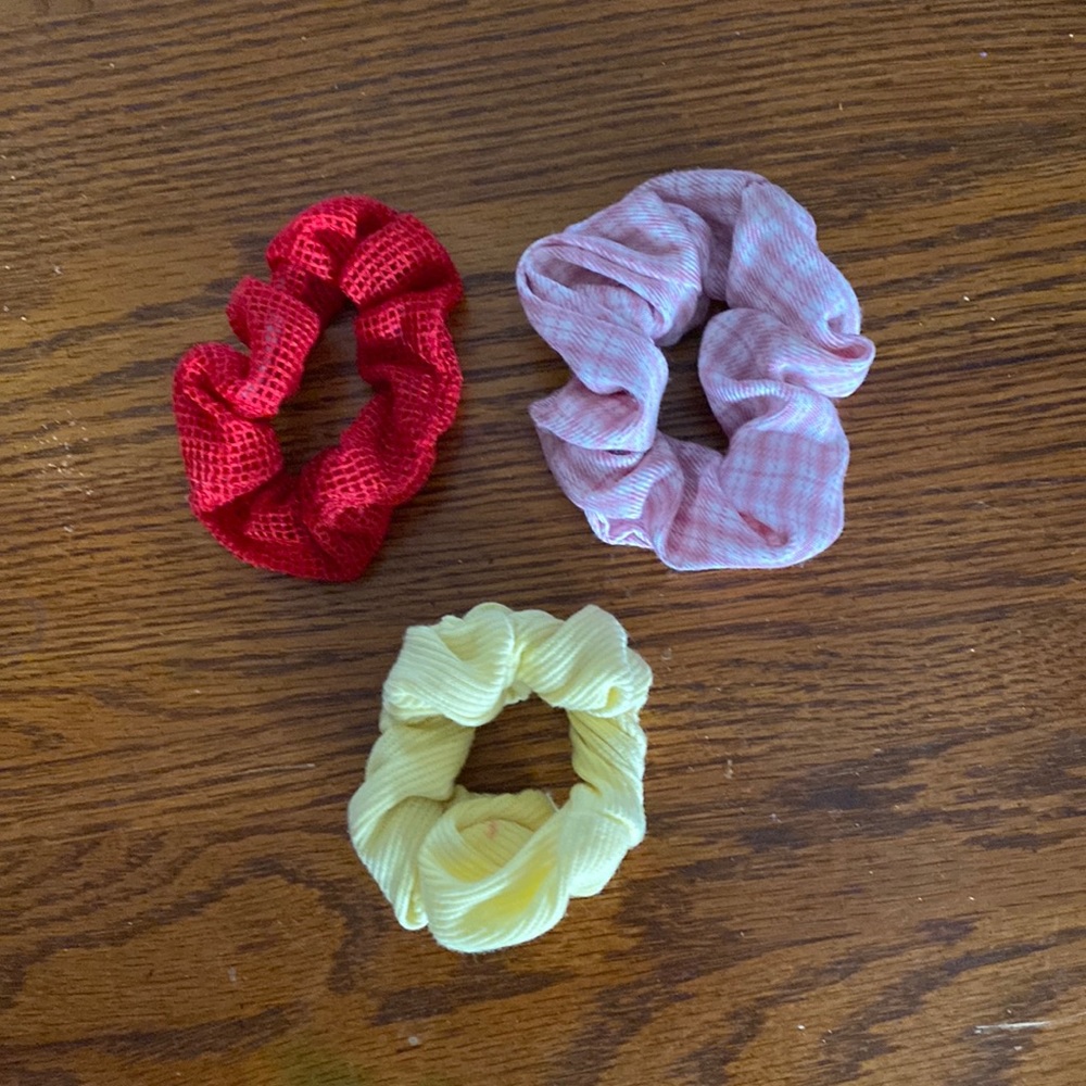 Three scrunchies